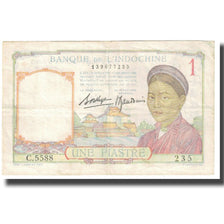 Banknote, FRENCH INDO-CHINA, 1 Piastre, KM:54d, VF(20-25)