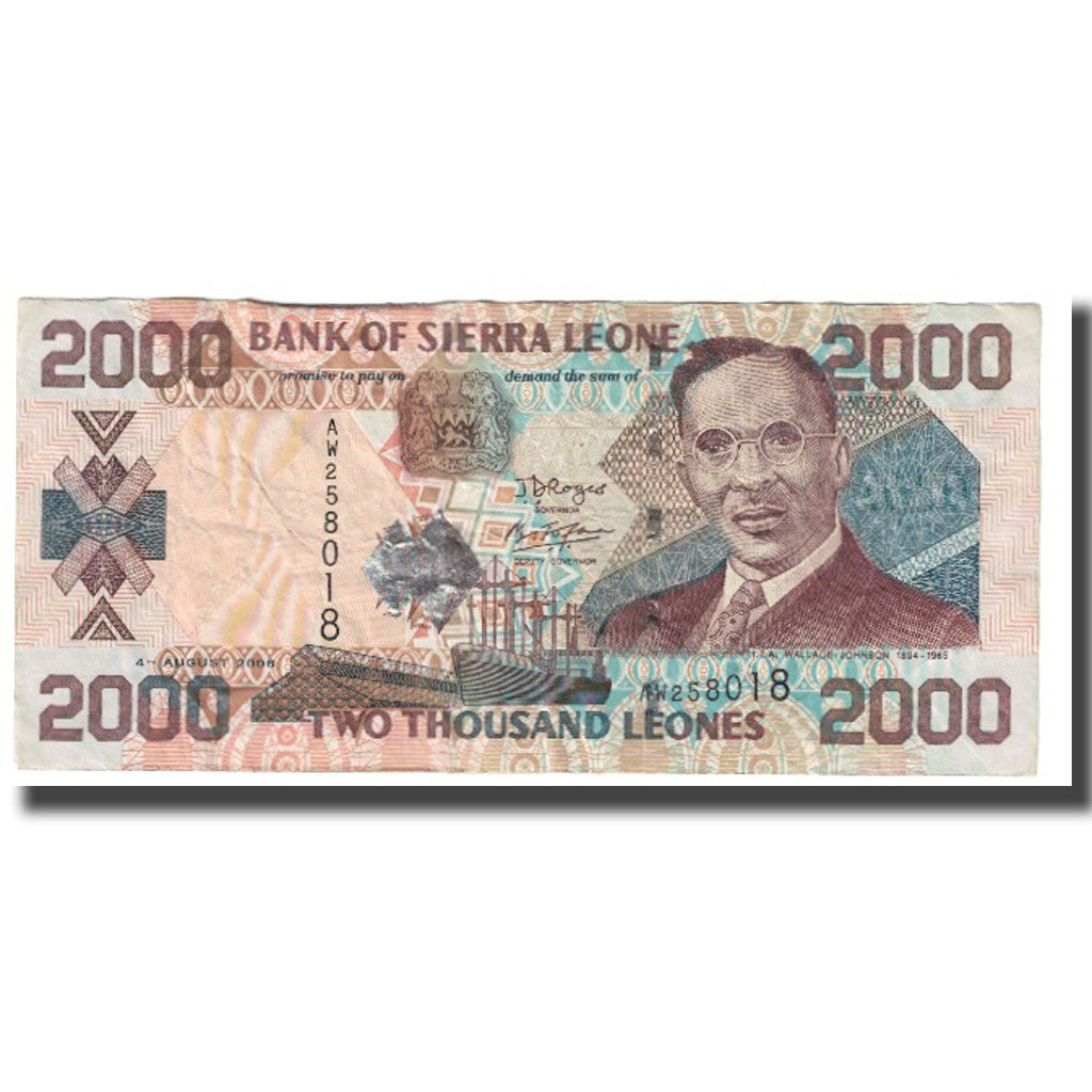 Banknote, Sierra Leone, 2000 Leones, 2006, 2006-08-4, KM:31, EF(40-45)