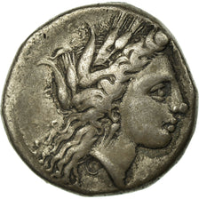 Coin, Lucania, Metapontion, Demeter, Didrachm, Metapontion, EF(40-45), Silver