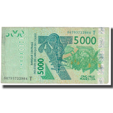 Banknote, West African States, 5000 Francs, 2003, KM:117Ab, VF(20-25)