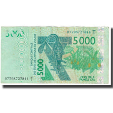 Banknote, West African States, 5000 Francs, 2003, KM:117Ab, VF(20-25)