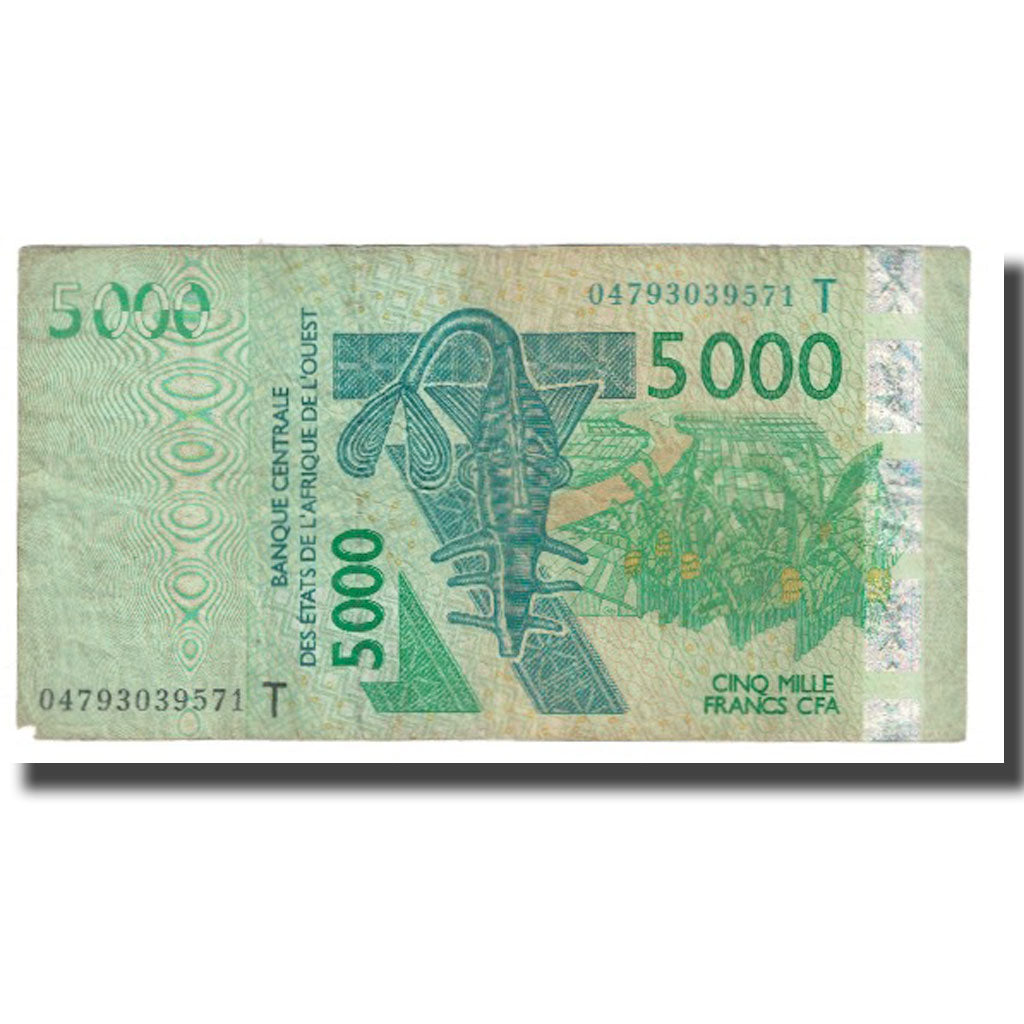 Banknote, West African States, 5000 Francs, 2003, KM:117Ab, VF(20-25)