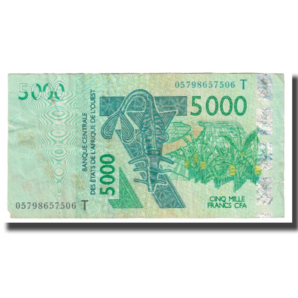 Banknote, West African States, 5000 Francs, 2003, KM:117Ab, VF(20-25)