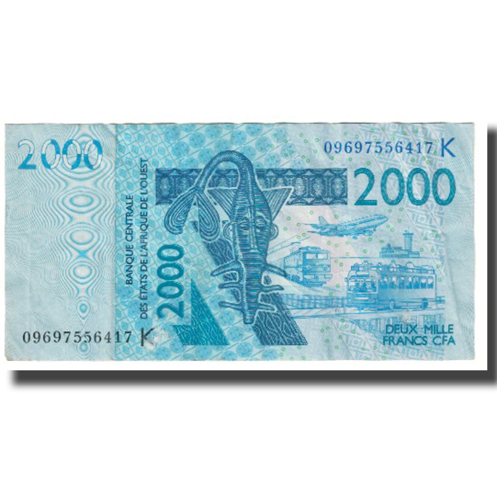 Banknote, West African States, 2000 Francs, 2003, KM:116Ab, EF(40-45)