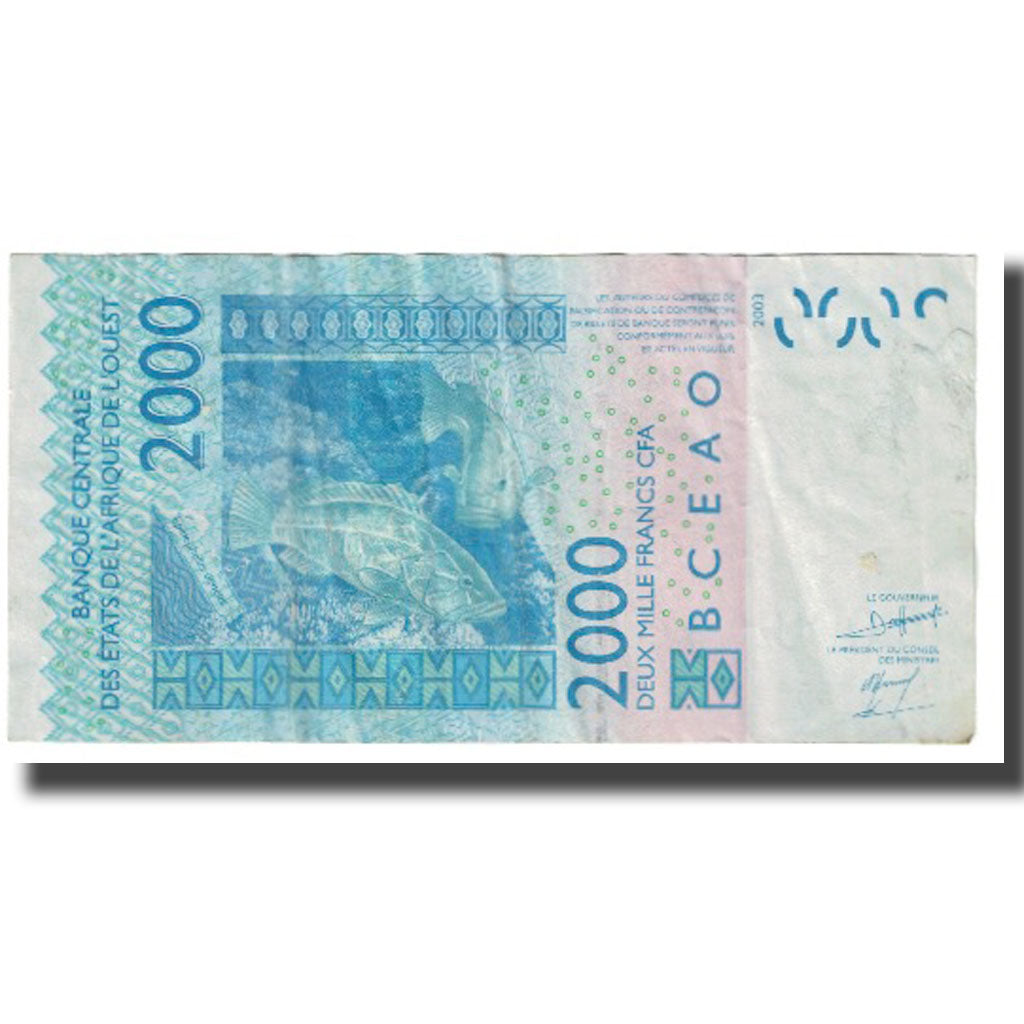 Banknote, West African States, 2000 Francs, 2003, KM:116Ab, EF(40-45)