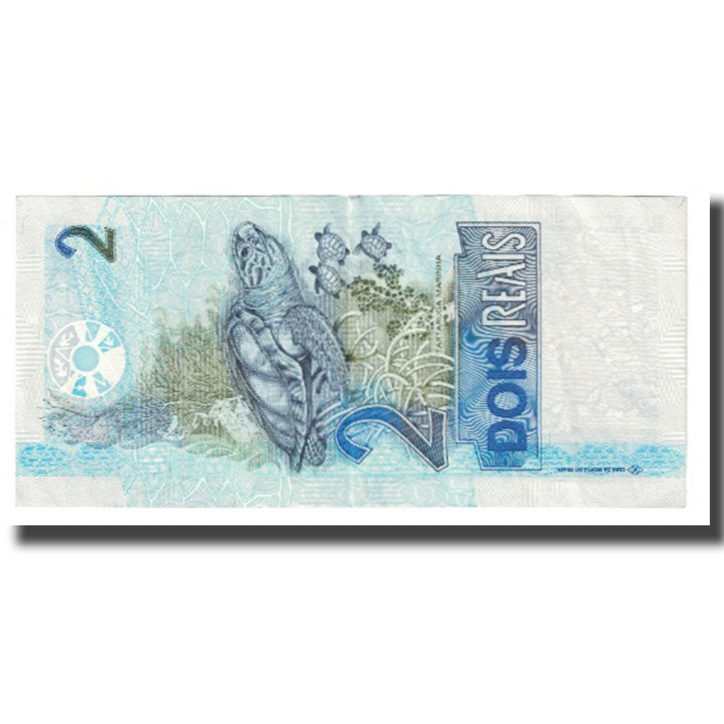 Banknote, Brazil, 2 Reais, KM:249a, AU(55-58)