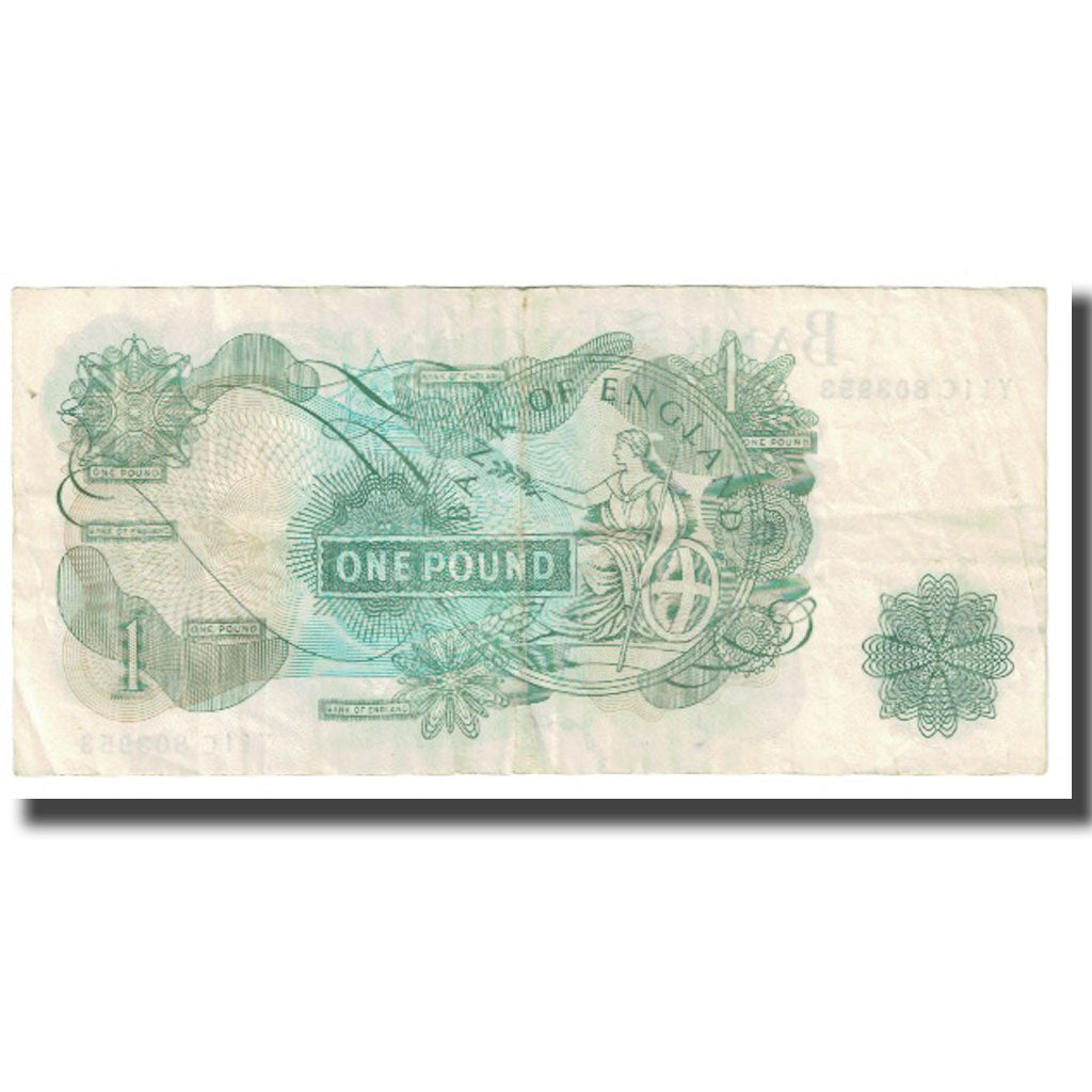 Banknot, Wielka Brytania, 1 Pound, Undated, Undated, KM:374a, VF(20-25)