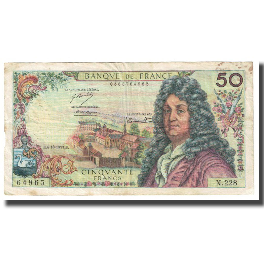 Frankrijk, 50 Francs, Racine, 1973, H.Morant-P.Gargam-R.Tondu., 1973-10-04, TB