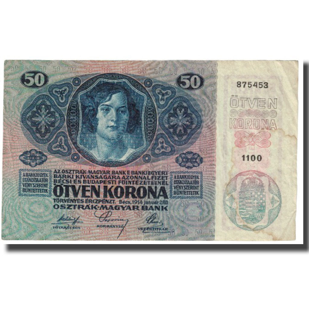 Banknote, Austria, 50 Kronen, 1914, 1914-01-02, KM:15, EF(40-45)