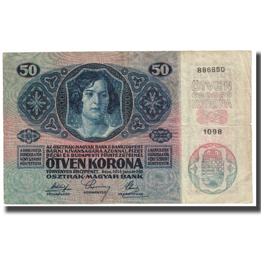 Banknote, Austria, 50 Kronen, 1914, 1914-01-02, KM:15, EF(40-45)
