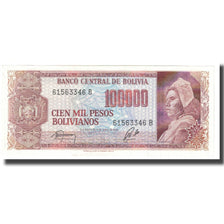 Nota, Bolívia, 100,000 Pesos Bolivianos, 1984, 1984-06-05, KM:171a, UNC(65-70)