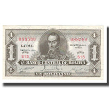Banknote, Bolivia, 1 Boliviano, 1952, KM:128a, UNC(65-70)