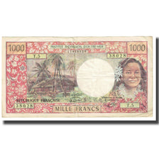 Banknote, Tahiti, 1000 Francs, KM:27b, VF(20-25)