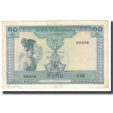 Banconote, Laos, 10 Kip, KM:10b, BB