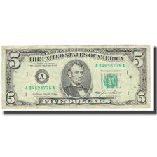Billet, États-Unis, Five Dollars, 1985, TB