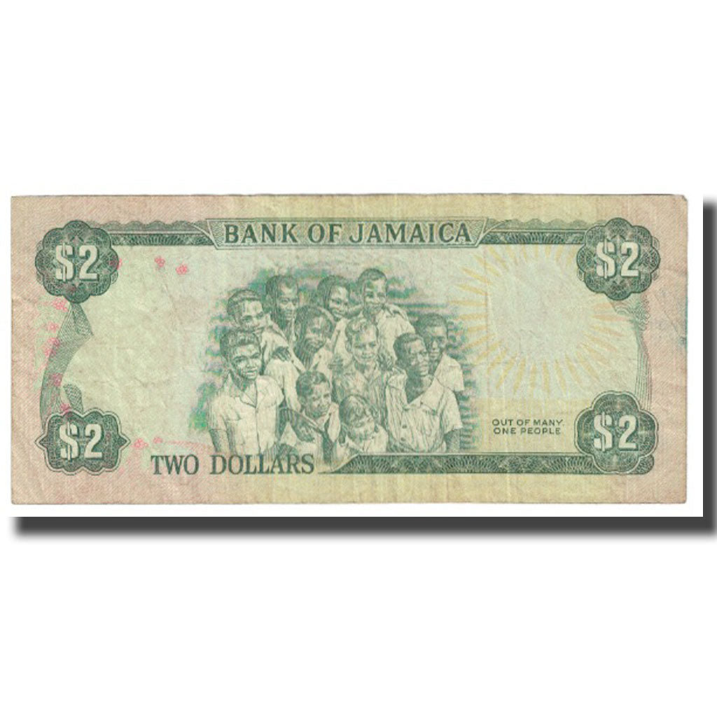 Banconote, Giamaica, 2 Dollars, L.1960, KM:60a, BB