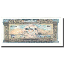 Nota, Camboja, 50 Riels, KM:7c, UNC(63)