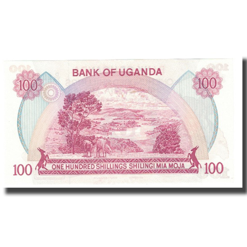 Billete, 100 Shillings, Uganda, KM:19a, UNC