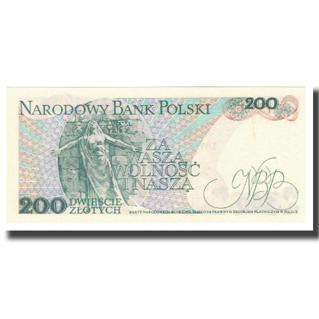 Banknote, Poland, 200 Zlotych, 1986, 1982-06-01, KM:144c, UNC(65-70)