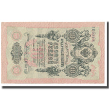 Nota, Rússia, 10 Rubles, 1909, KM:11c, AU(55-58)