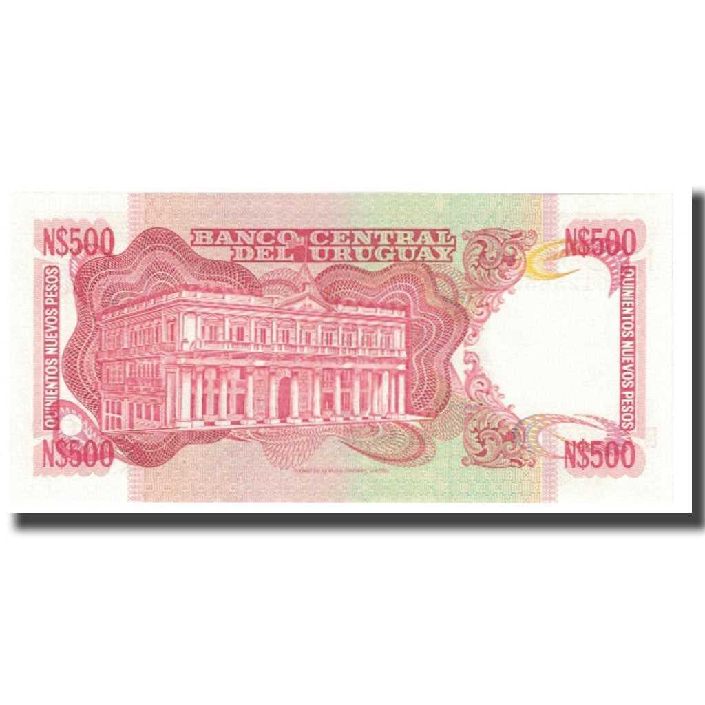 Banknote, Uruguay, 500 Nuevos Pesos, KM:63b, UNC(65-70)