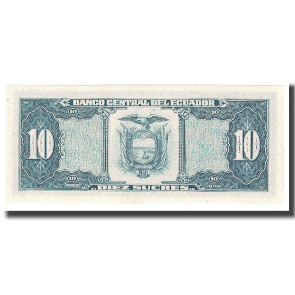 Banknote, Ecuador, 10 Sucres, 1986, 1986-04-29, KM:121, UNC(65-70)