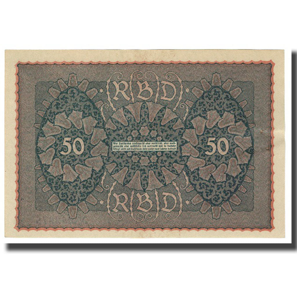 Banknot, Niemcy, 50 Mark, 1919, 1919-06-24, KM:66, AU(55-58)