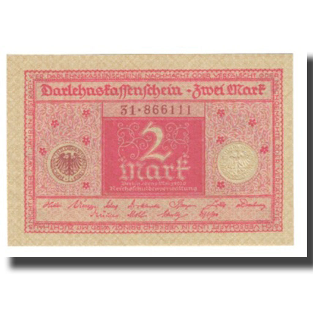 Banconote, Germania, 2 Mark, KM:59, FDS