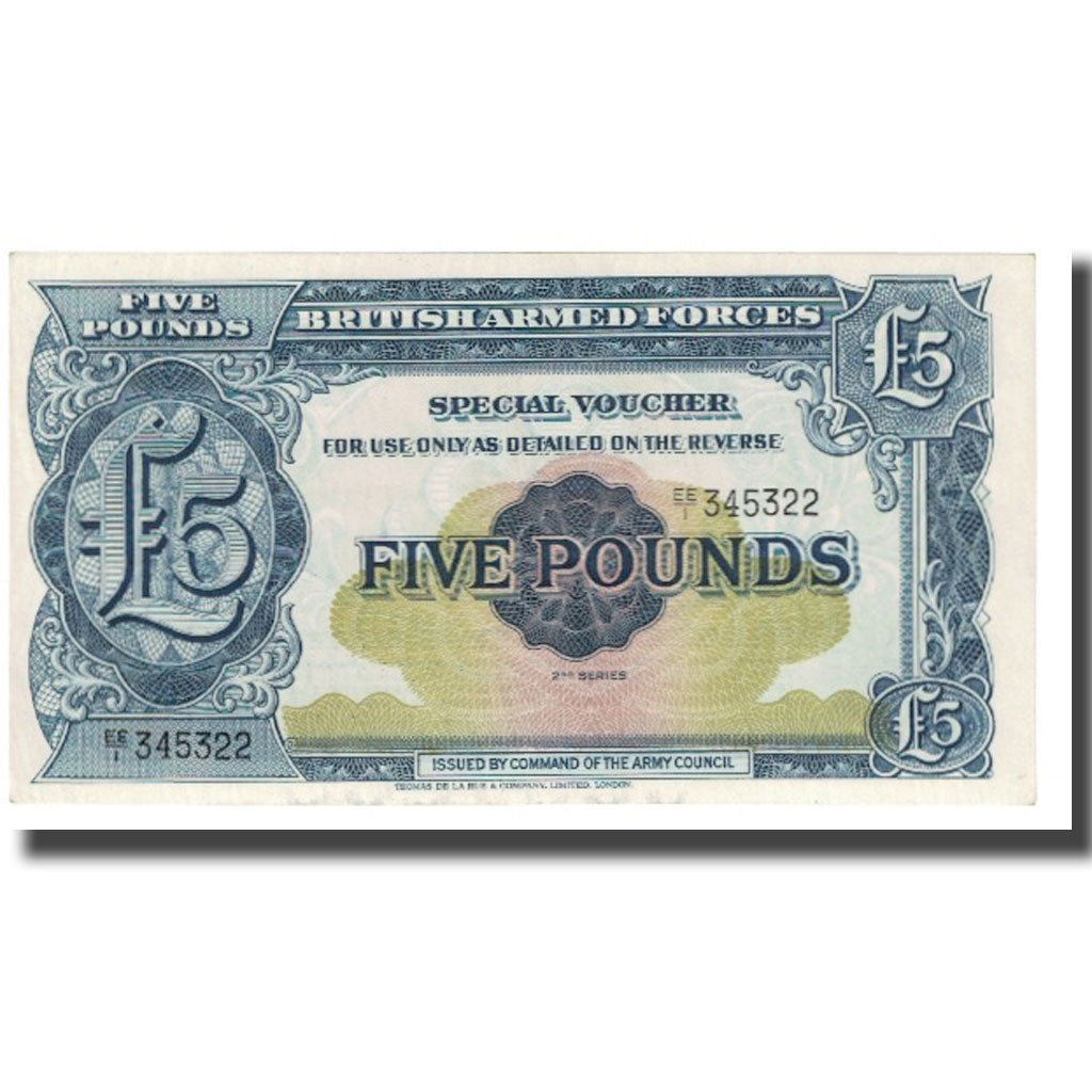 Billet, Grande-Bretagne, 5 Pounds, KM:M23, SPL