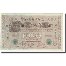 Banconote, Germania, 1000 Mark, 1910, 1910-04-21, KM:45b, SPL