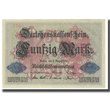 Nota, Alemanha, 50 Mark, 1914, 1914-08-05, KM:49b, UNC(63)
