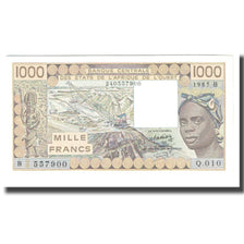 Banknote, West African States, 1000 Francs, 1985, KM:207Be, UNC(65-70)