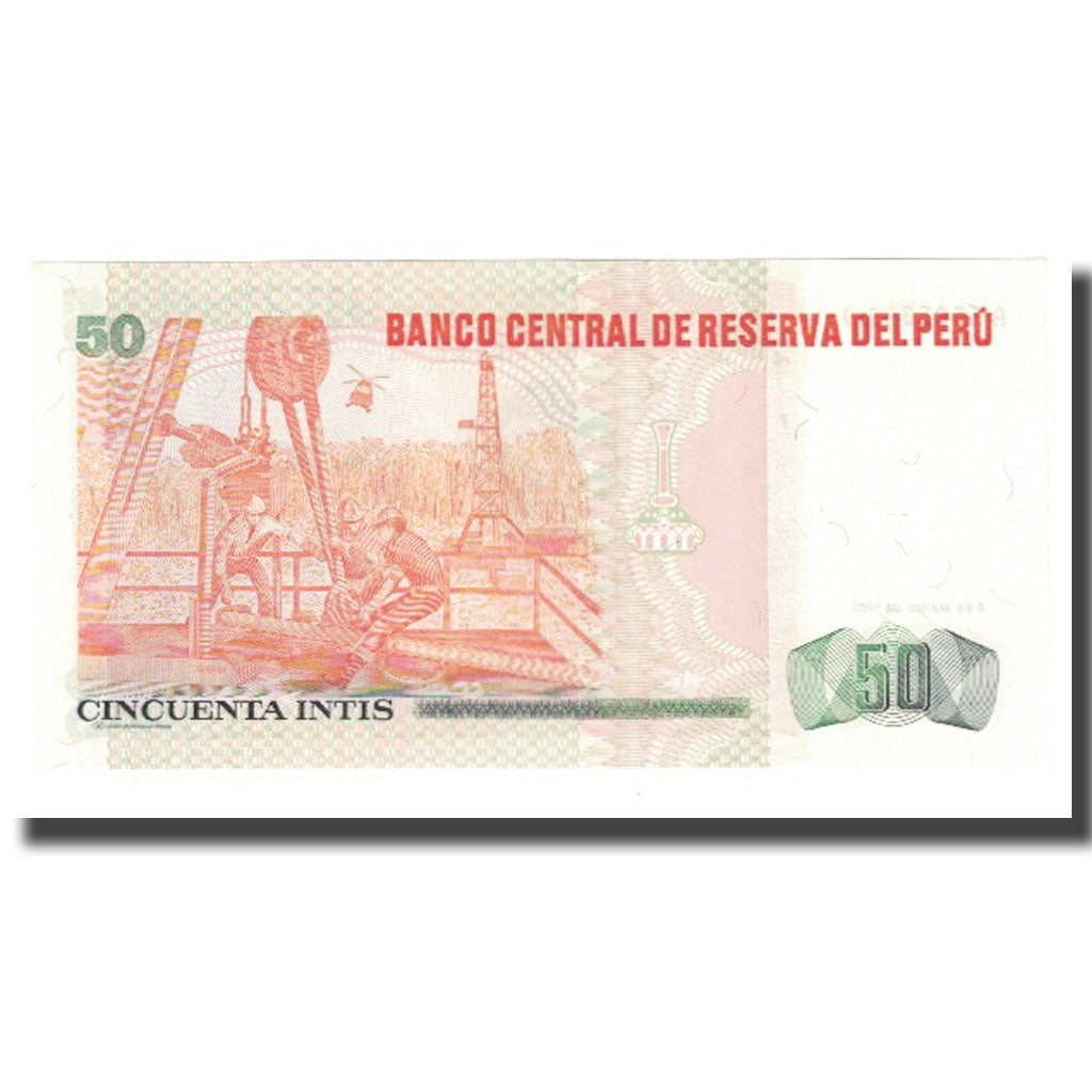 Billet, Pérou, 50 Intis, 1986, 1986-03-06, KM:130, NEUF