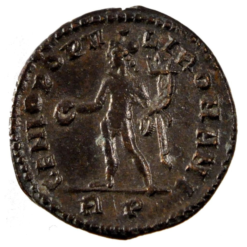 Maximinus II, Follis, Roma, AU(55-58), Copper, Cohen #90, 4.10
