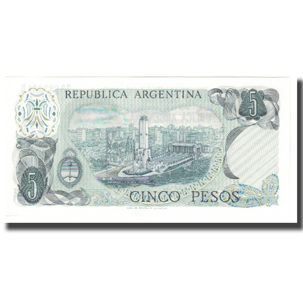 Banknote, Argentina, 5 Pesos, KM:294, UNC(65-70)