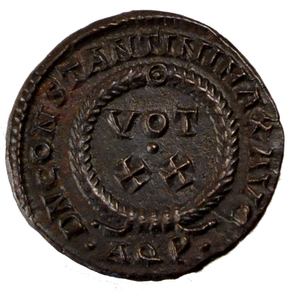 Constantine I, Nummus, Aquileia, AU(55-58), Copper, Cohen #123, 3.20