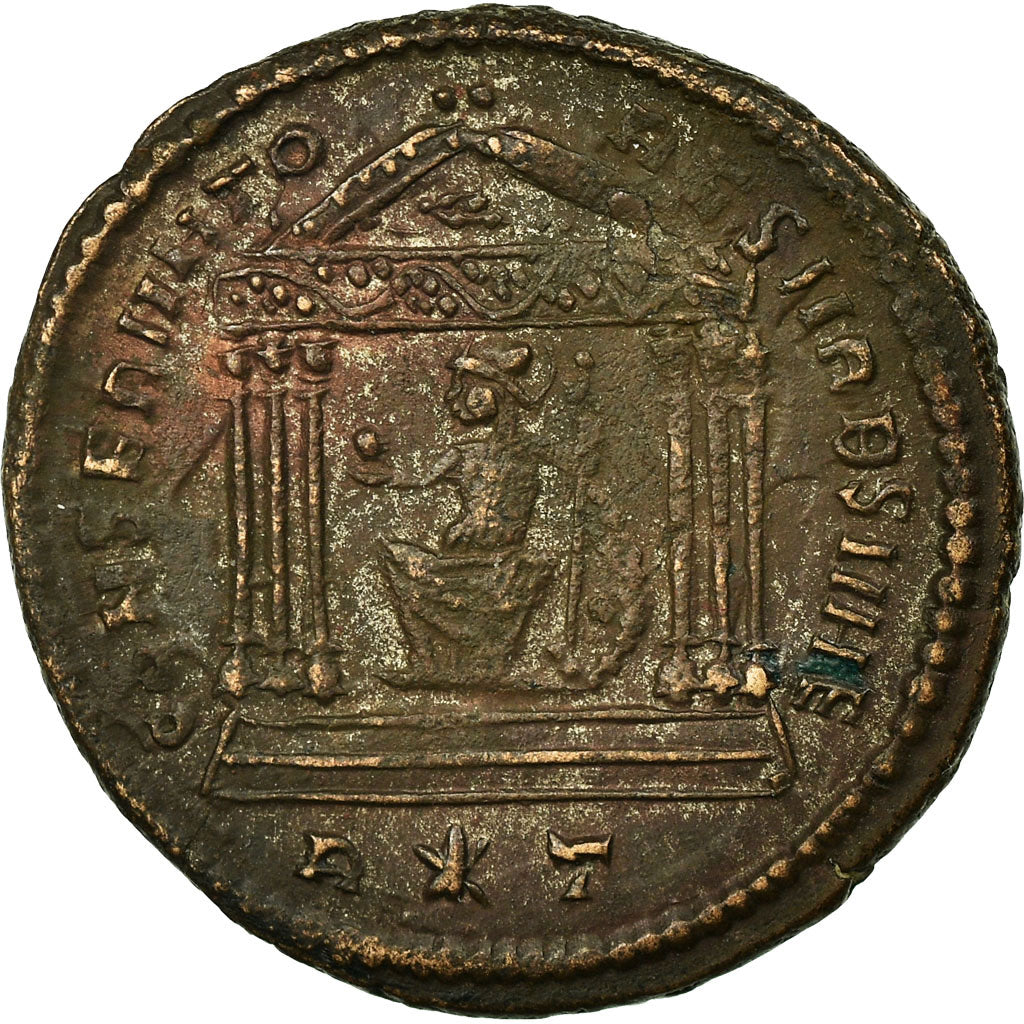 Coin, Maxentius, Follis, Roma, MS(60-62), Copper, Cohen:51