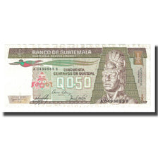 Banknote, Guatemala, 1/2 Quetzal, 1989, 1989-01-04, KM:65, EF(40-45)
