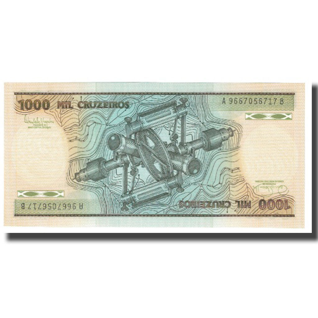 Banknot, Brazylia, 1000 Cruzeiros, Undated, Undated, KM:201a, UNC(65-70)