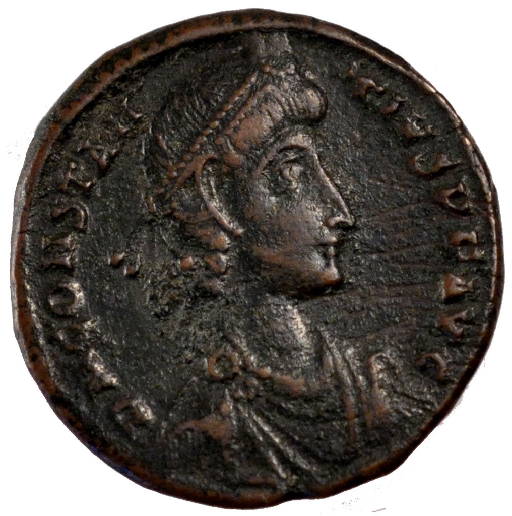 Constantius II, Maiorina, Alexandria, EF(40-45), Copper, Cohen #44, 5.10