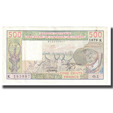 Banknote, West African States, 500 Francs, KM:106Aa, EF(40-45)