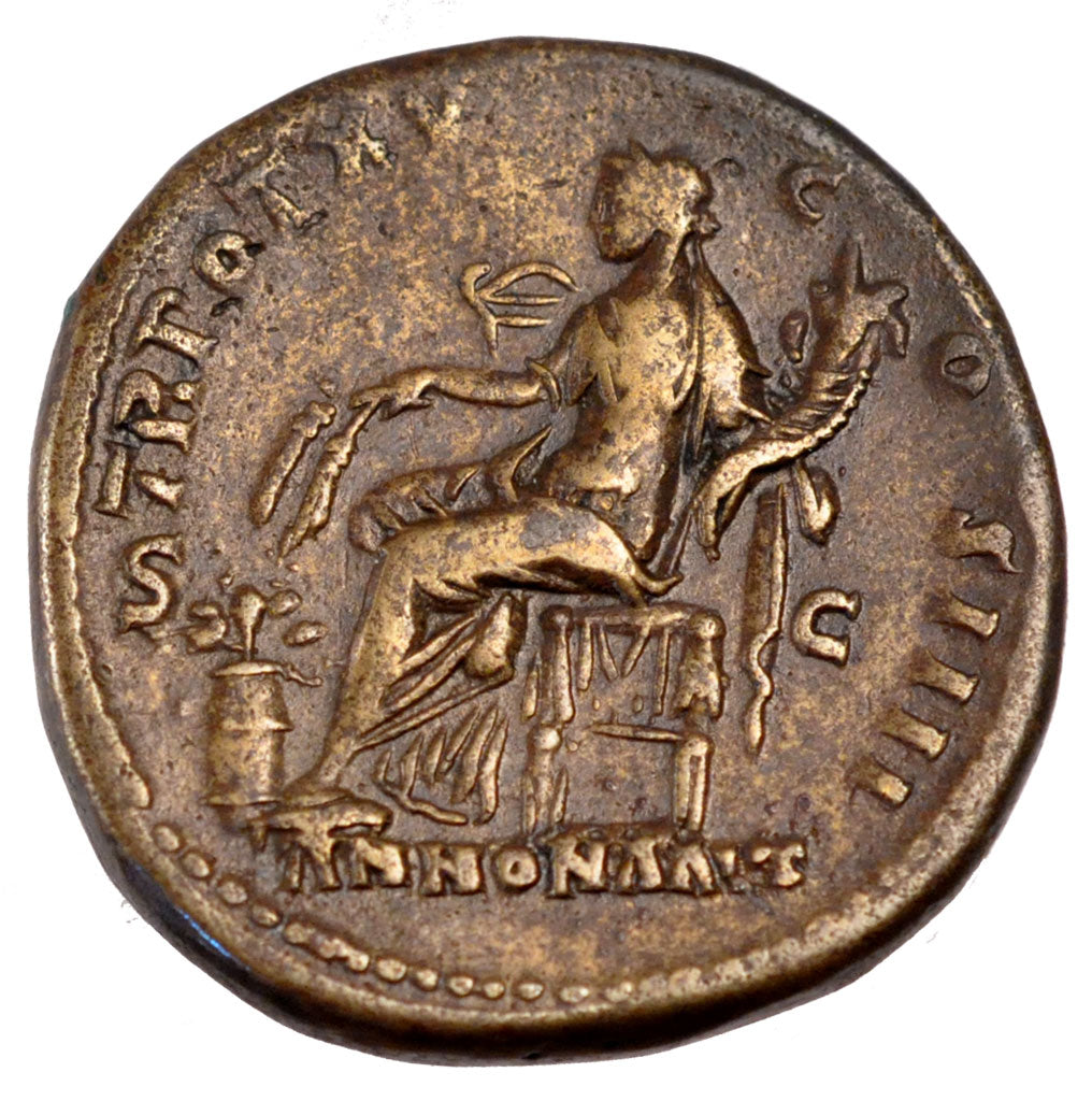 Antoninus Pius, Sestertius, Roma, AU(55-58), Copper, Cohen #47, 29.80