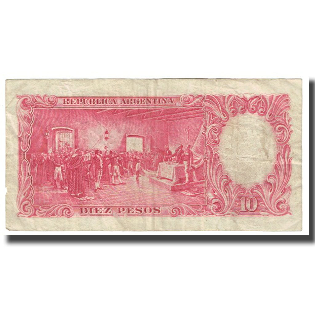 Banknote, Argentina, 10 Pesos, KM:265a, VF(20-25)