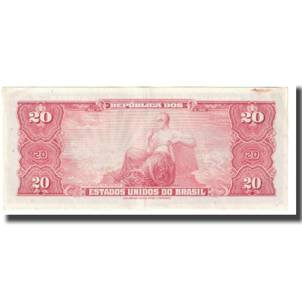 Banknote, Brazil, 20 Cruzeiros, KM:168a, EF(40-45)