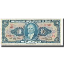 Banknote, Brazil, 10 Cruzeiros, KM:167a, VF(20-25)