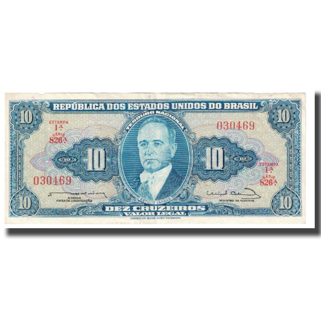 Banconote, Brasile, 10 Cruzeiros, KM:167a, BB
