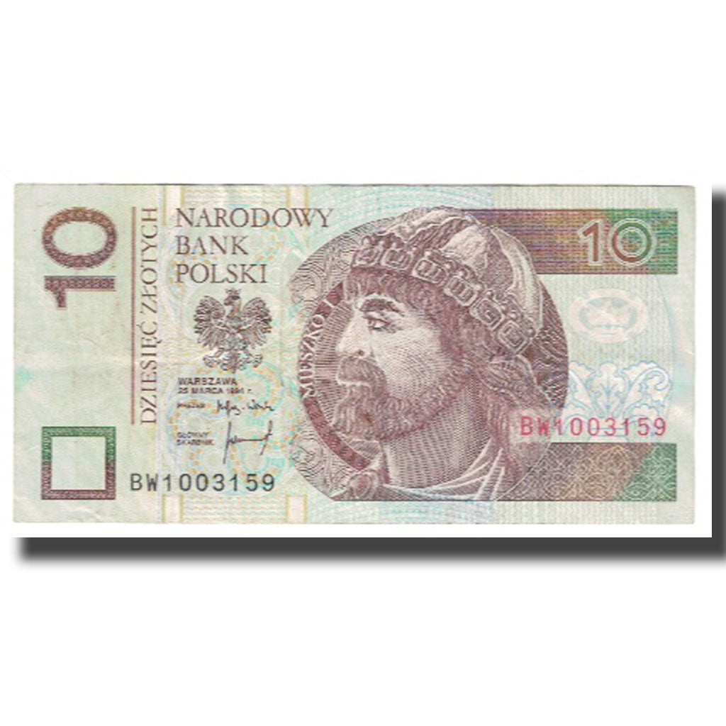 Banknote, Poland, 10 Zlotych, 1994, 1994-03-25, KM:173a, EF(40-45)