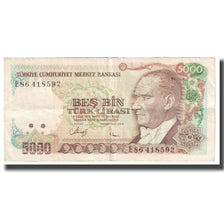 Banknote, Turkey, 5000 Lira, 1970, 1970-10-14, KM:197, EF(40-45)