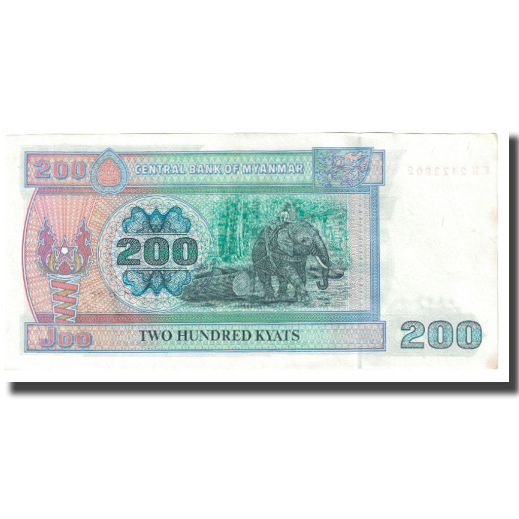 Nota, Myanmar, 200 Kyats, 1996, KM:75a, UNC(63)