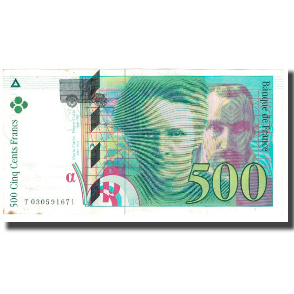 France, 500 Francs, Pierre et Marie Curie, 1994, Bugarel, Undated (1994)
